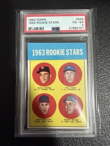 1963 topps 544 rookie - #544,