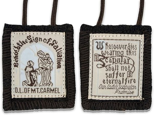 Scapulars catholic brown - catholic,,